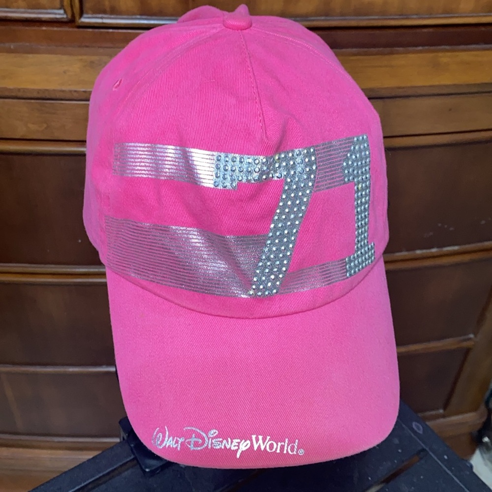 Disney ball cap. Pink. Adjustable.